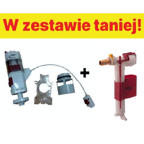 Sanit Zestaw naprawczy do spłuczki VIP SANIT Mechanizm spustowy 0508600 + zawór napełniający 2500100.jpg
