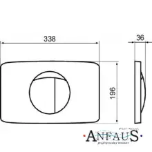 SANIT Przycisk splukujący dwudzielny (Biel Alpejsa) 2.jpg